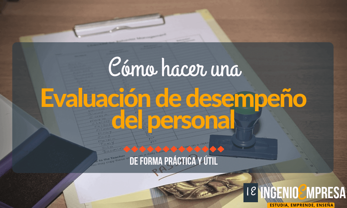 ómo hacer evaluación de desempeño de personal