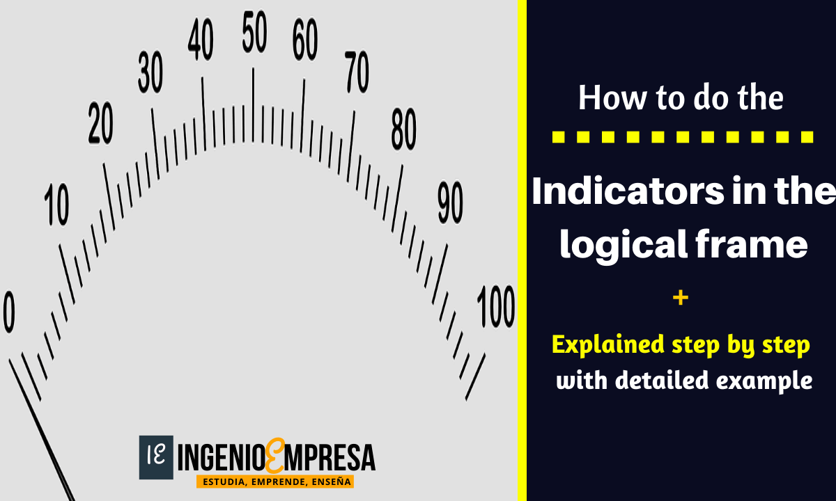 how to do indicators in logframe matrix